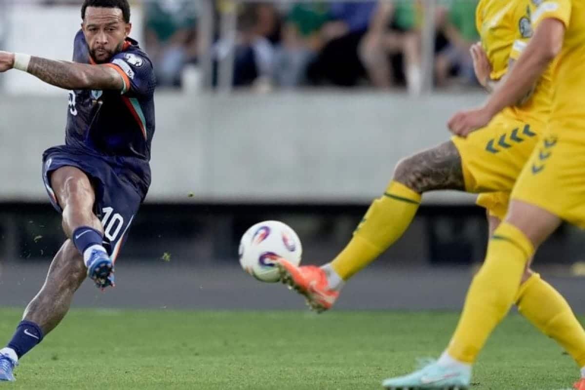 Memphis Depay jadi penentu, Belanda tekuk Lithuania 3-2