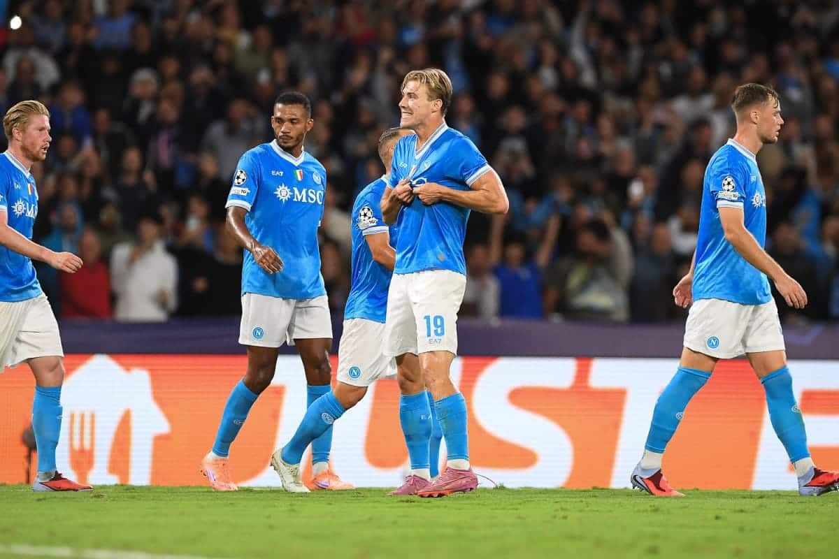 Dua gol Hojlund antar Napoli raih kemenangan perdana di Liga Champions