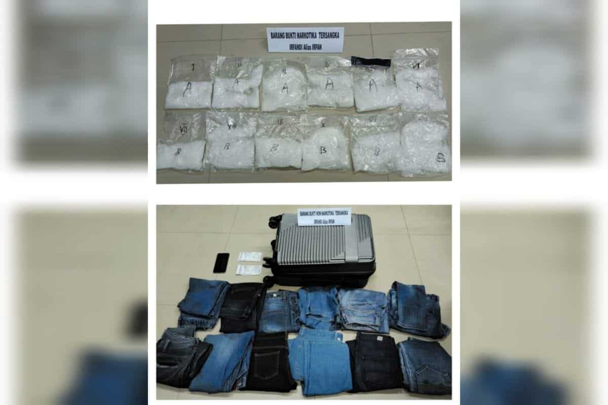BNNP Sultra gagalkan penyelundupan 2 kg sabu dari Medan di Bandara Haluoleo