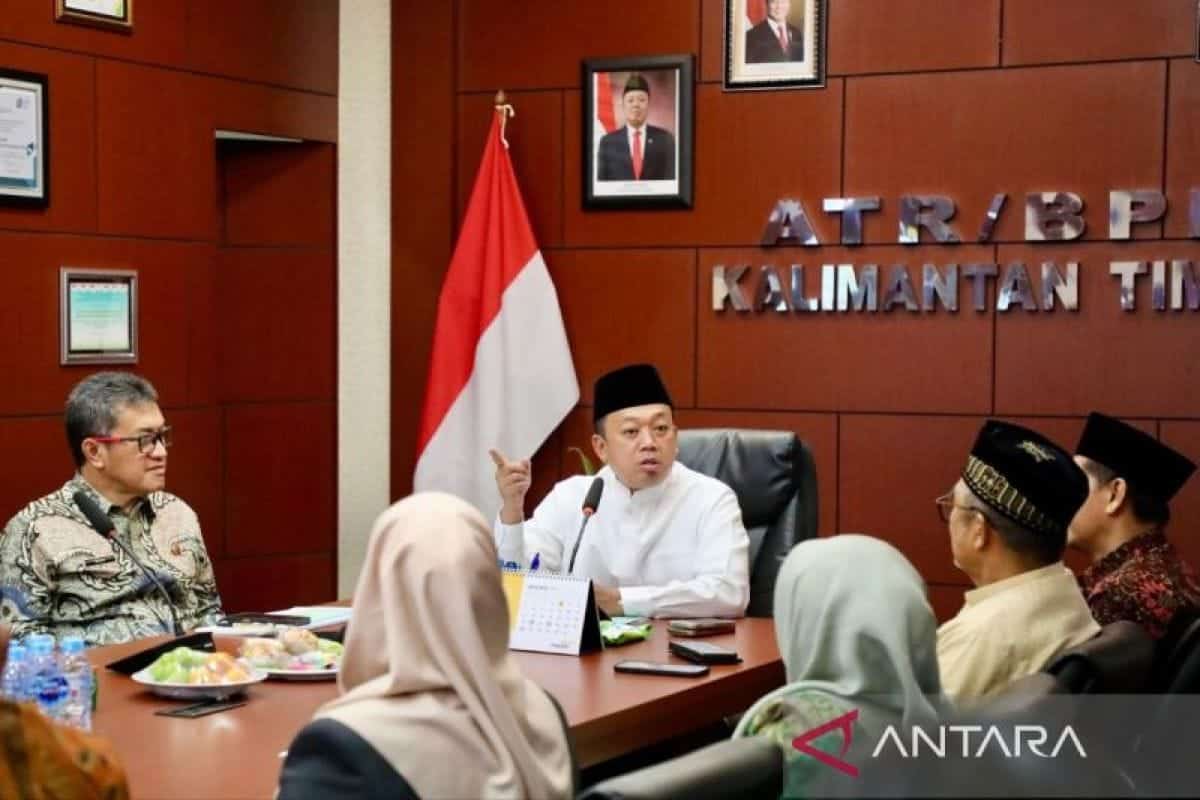 Menteri Nusron galang ormas Islam percepat sertifikasi tanah wakaf diKaltim