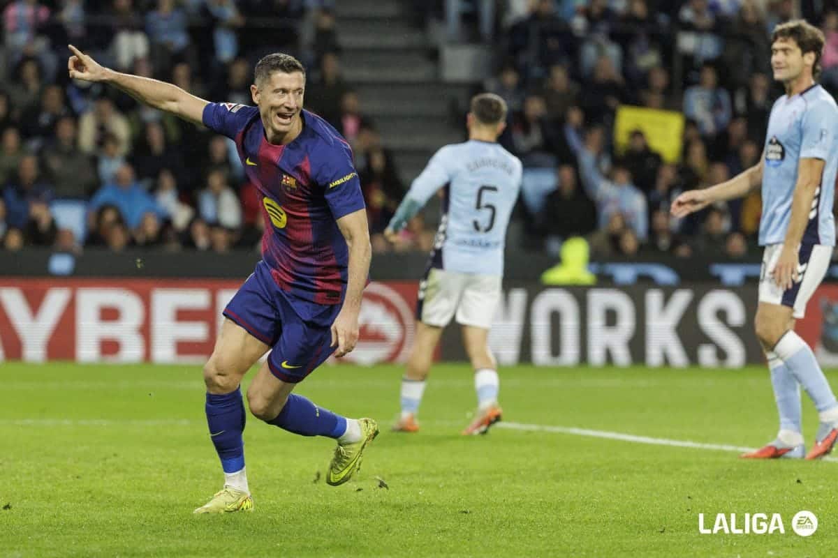 Tiga gol Lewandowski warnai kemenangan Barcelona atas Celta Vigo
