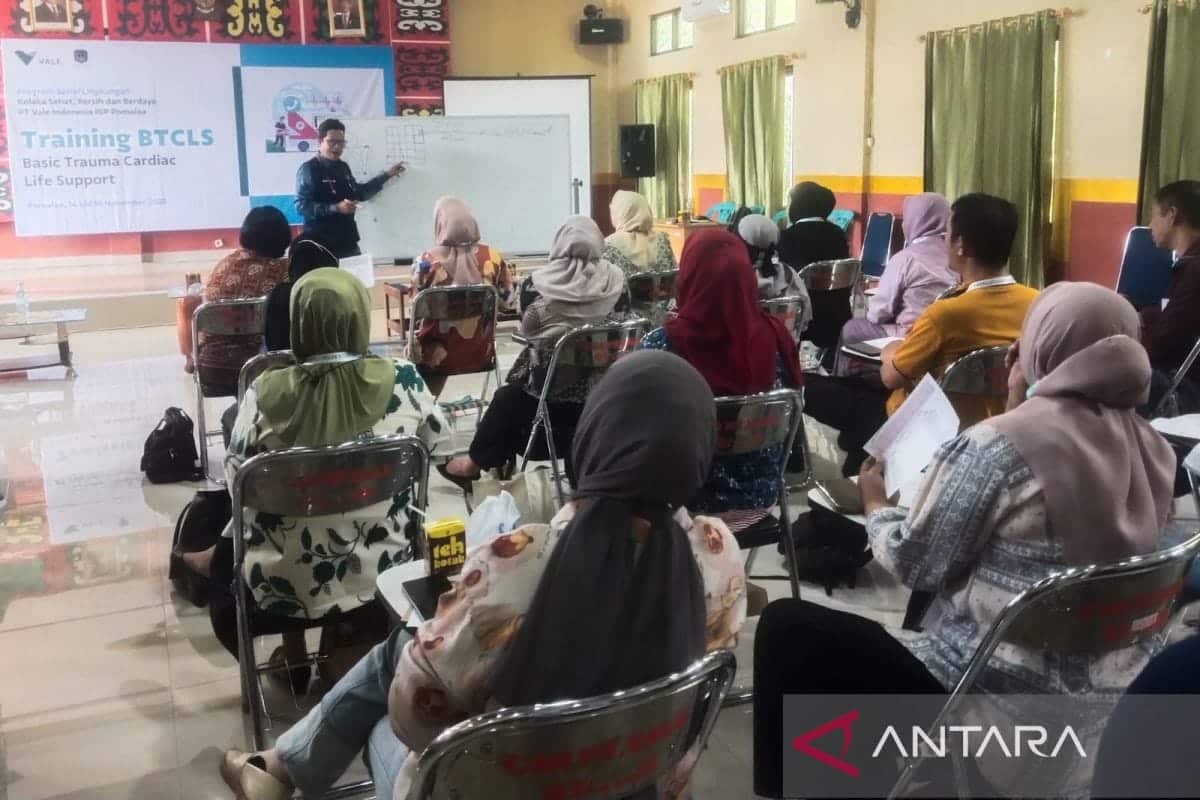 PT Vale beri pelatihan BTCLS guna tingkatkan kompetensi tenaga kesehatan